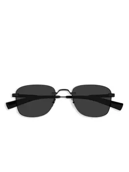 Солнцезащитные очки в квадратной оправе Saint Laurent Eyewear, черный