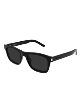 Солнцезащитные очки в квадратной оправе Saint Laurent Eyewear, черный
