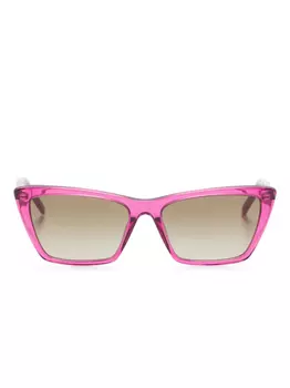 Солнцезащитные очки в квадратной оправе Saint Laurent Eyewear, розовый