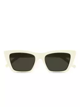 Солнцезащитные очки в квадратной оправе Saint Laurent Eyewear, нейтральный