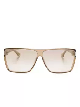 Солнцезащитные очки в квадратной оправе Saint Laurent Eyewear, нейтральный