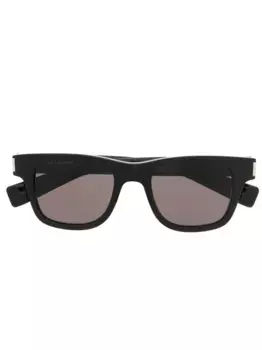 Солнцезащитные очки в квадратной оправе Saint Laurent Eyewear, черный