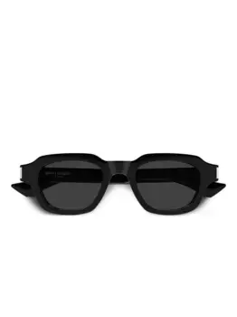 Солнцезащитные очки в квадратной оправе Saint Laurent Eyewear, черный