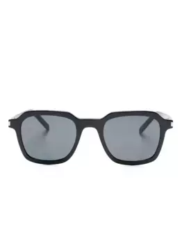 Солнцезащитные очки в квадратной оправе Saint Laurent Eyewear, черный