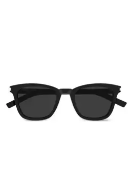 Солнцезащитные очки в квадратной оправе Saint Laurent Eyewear, черный