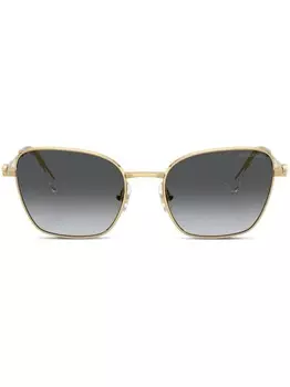 Солнцезащитные очки в квадратной оправе Swarovski, золотой