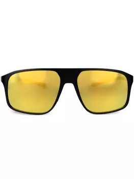 Солнцезащитные очки в квадратной оправе TAG Heuer, черный