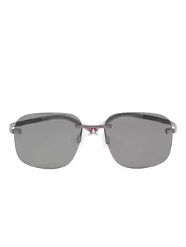 Солнцезащитные очки в квадратной оправе TAG Heuer, серебряный