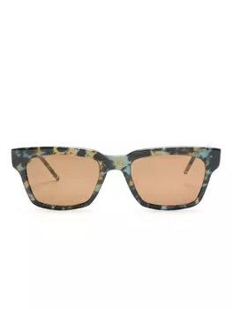 Солнцезащитные очки в квадратной оправе Thom Browne Eyewear, мультиколор