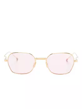 Солнцезащитные очки в квадратной оправе Thom Browne Eyewear, золотой