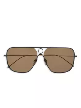 Солнцезащитные очки в квадратной оправе Thom Browne Eyewear, черный