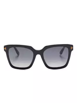 Солнцезащитные очки в квадратной оправе TOM FORD Eyewear, черный