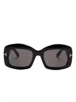 Солнцезащитные очки в квадратной оправе TOM FORD Eyewear, черный