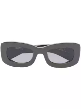 Солнцезащитные очки в квадратной оправе tudes Studio, зеленый