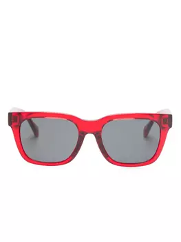 Солнцезащитные очки в квадратной оправе Versace Eyewear, красный