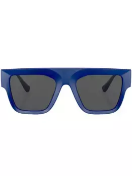 Солнцезащитные очки в квадратной оправе Versace Eyewear, синий