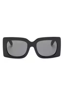 Солнцезащитные очки в квадратной оправе Versace Eyewear, черный