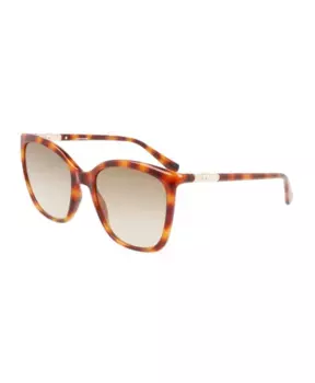 Солнцезащитные очки в литой оправе с фильтром Longchamp, коричневый