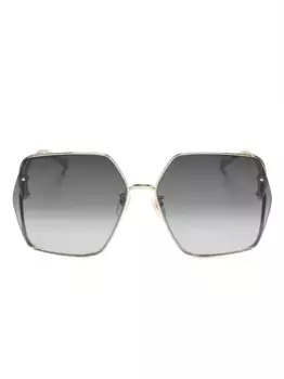 Солнцезащитные очки в массивной квадратной оправе Gucci Eyewear, золотой