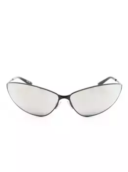 Солнцезащитные очки в массивной оправе Balenciaga Eyewear, коричневый