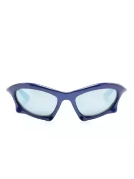 Солнцезащитные очки в массивной оправе Balenciaga Eyewear, синий