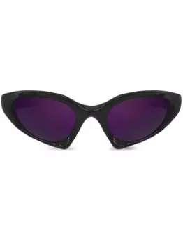 Солнцезащитные очки в массивной оправе Balenciaga Eyewear, черный