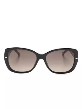 Солнцезащитные очки в массивной оправе Carolina Herrera, красный