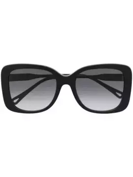 Солнцезащитные очки в массивной оправе Chlo Eyewear, черный