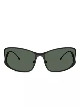 Солнцезащитные очки в массивной оправе Diesel, черный