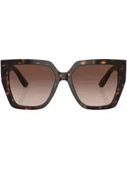 Солнцезащитные очки в массивной оправе Dolce & Gabbana Eyewear, зеленый