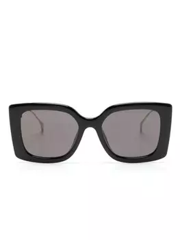 Солнцезащитные очки в массивной оправе Gucci Eyewear, черный