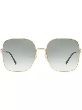 Солнцезащитные очки в массивной оправе Gucci Eyewear, золотистый