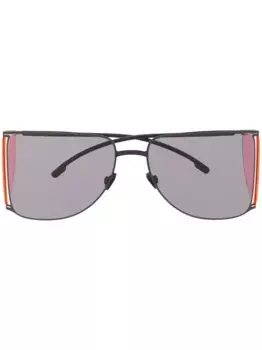 Солнцезащитные очки в массивной оправе Mykita, черный