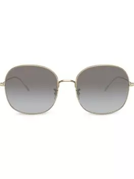 Солнцезащитные очки в массивной оправе Oliver Peoples, золотистый