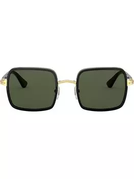 Солнцезащитные очки в массивной оправе Persol, черный