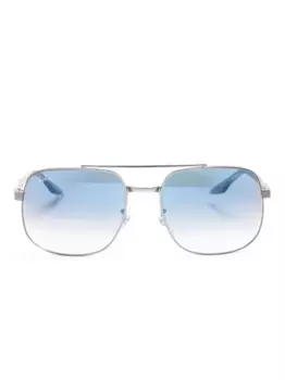 Солнцезащитные очки в массивной оправе Ray-Ban, серебяный