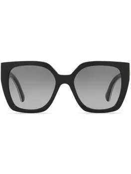 Солнцезащитные очки в массивной оправе с логотипом Gucci Eyewear, черный