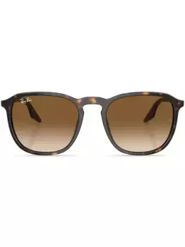 Солнцезащитные очки в массивной оправе с логотипом Ray-Ban, зеленый