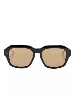 Солнцезащитные очки в массивной оправе Thom Browne Eyewear, черный