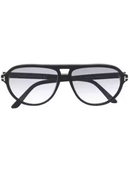 Солнцезащитные очки в массивной оправе TOM FORD Eyewear, черный
