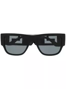 Солнцезащитные очки в массивной оправе Versace Eyewear, черный