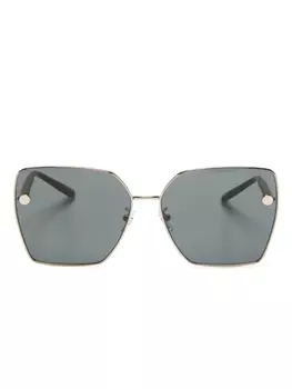Солнцезащитные очки в массивной оправе Versace Eyewear, золотистый