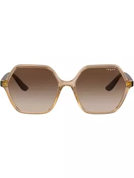 Солнцезащитные очки в массивной оправе Vogue Eyewear, коричневый