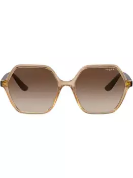 Солнцезащитные очки в массивной оправе Vogue Eyewear, коричневый