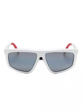 Солнцезащитные очки в массивной оправе Vuarnet, белый