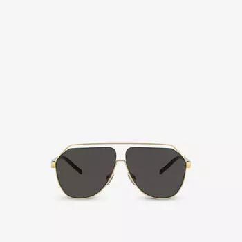 Солнцезащитные очки в металлической оправе dg2266 Dolce & Gabbana, желтый