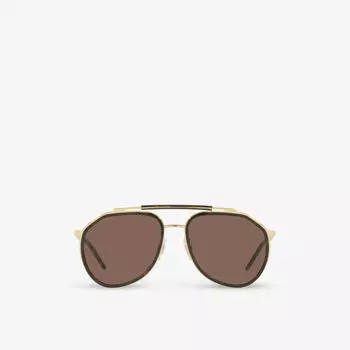 Солнцезащитные очки в металлической оправе dg2277 Dolce & Gabbana, желтый