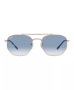 Солнцезащитные очки в металлической оправе неправильной формы и градиентными хрустальными линзами Ray-Ban, синий