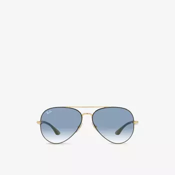 Солнцезащитные очки в металлической оправе RB3675 Ray-Ban, черный