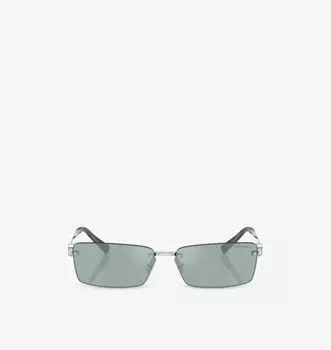 Солнцезащитные очки в металлической прямоугольной оправе Tf3108B Tiffany & Co, серебряный